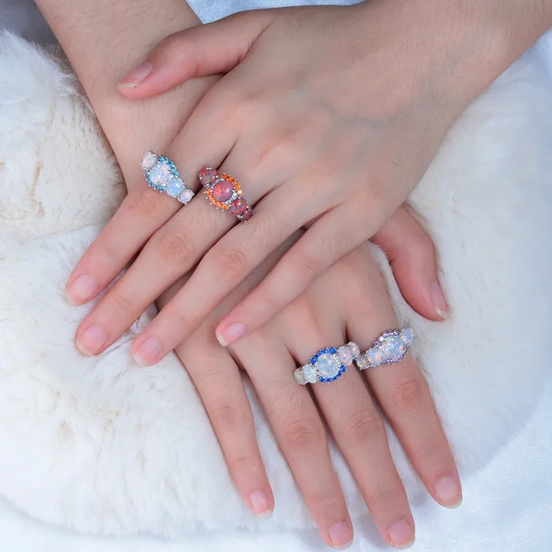 Luxe Fire Opal Ring