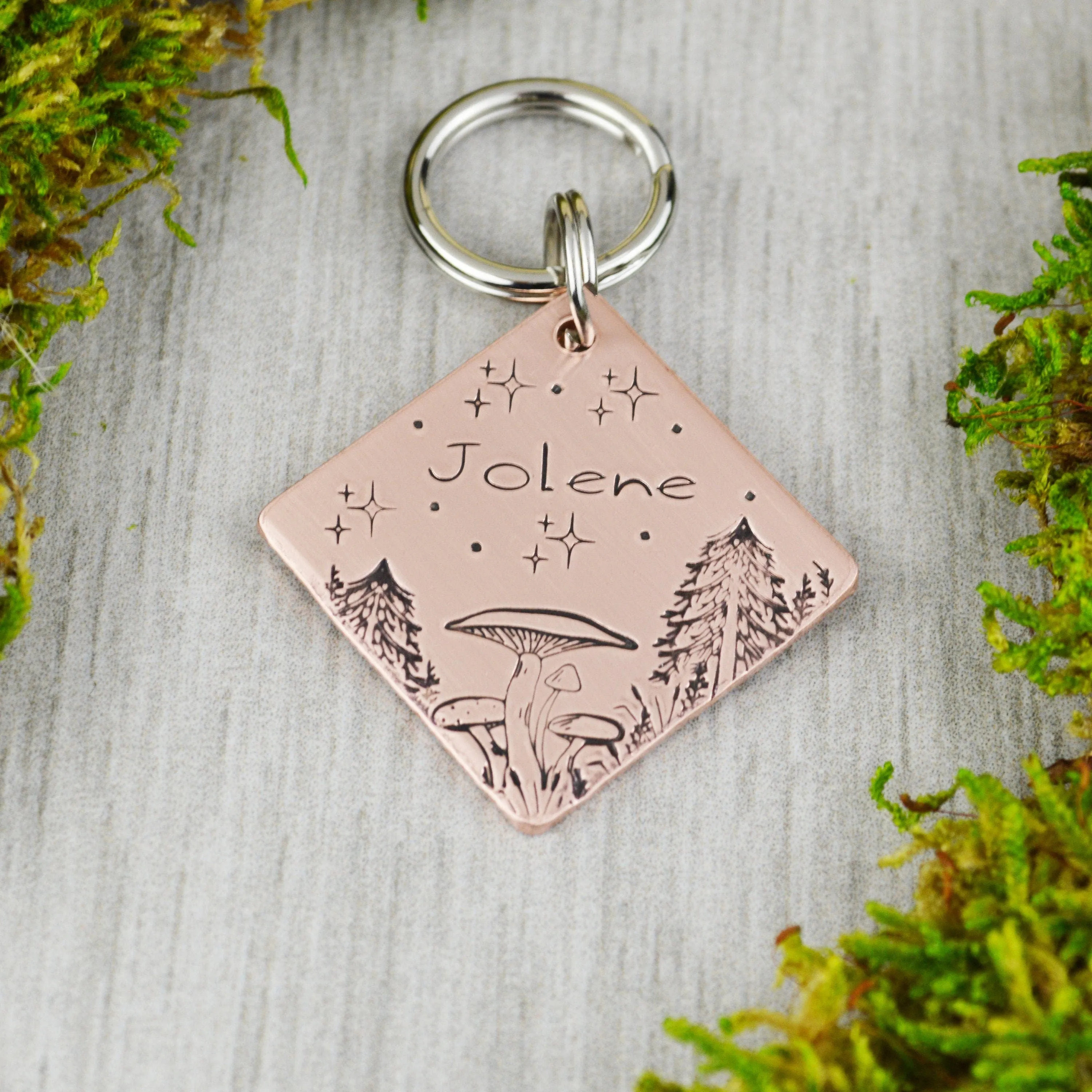 Magic Mushrooms Pet ID Tag