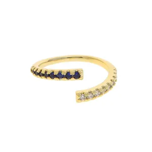 Maisy CZ Ring Blue