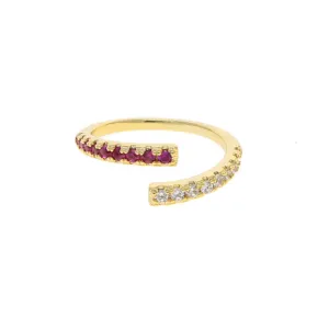 Maisy CZ Ring Pink