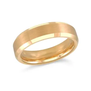 Malo (6mm) Yellow Gold IP Tungsten Band