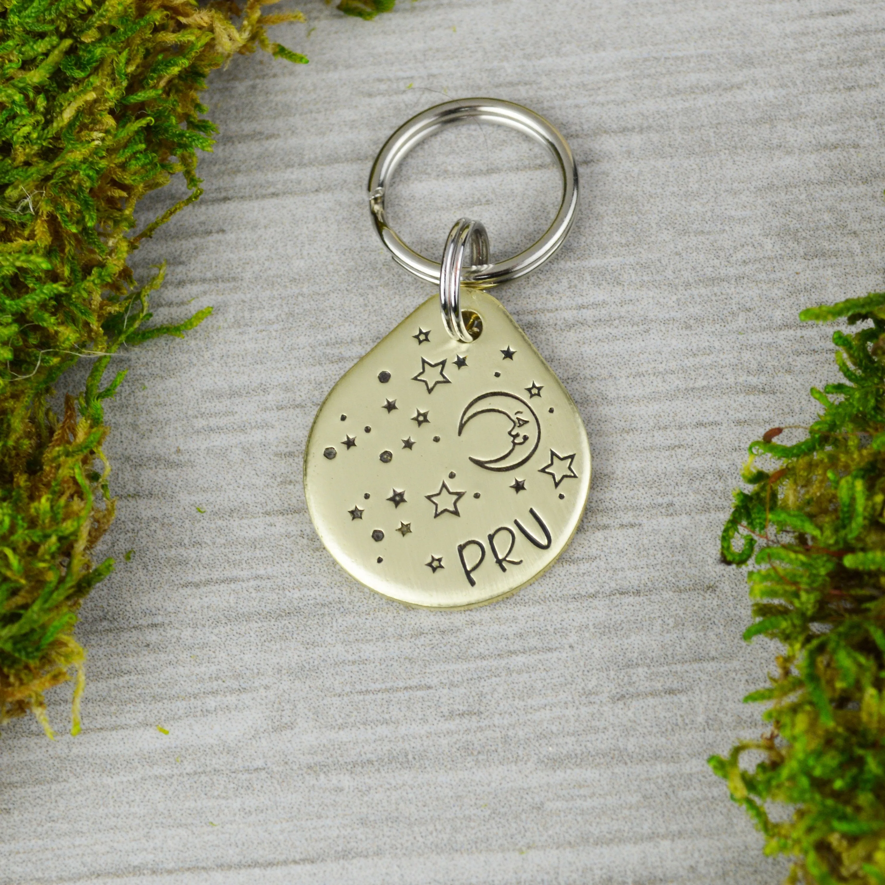 Man in the Moon Mini Pet ID Tag
