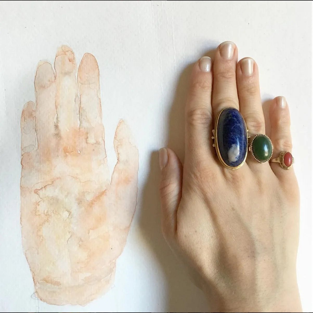 Massive 18k Sodalite Ring