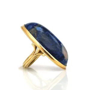 Massive 18k Sodalite Ring