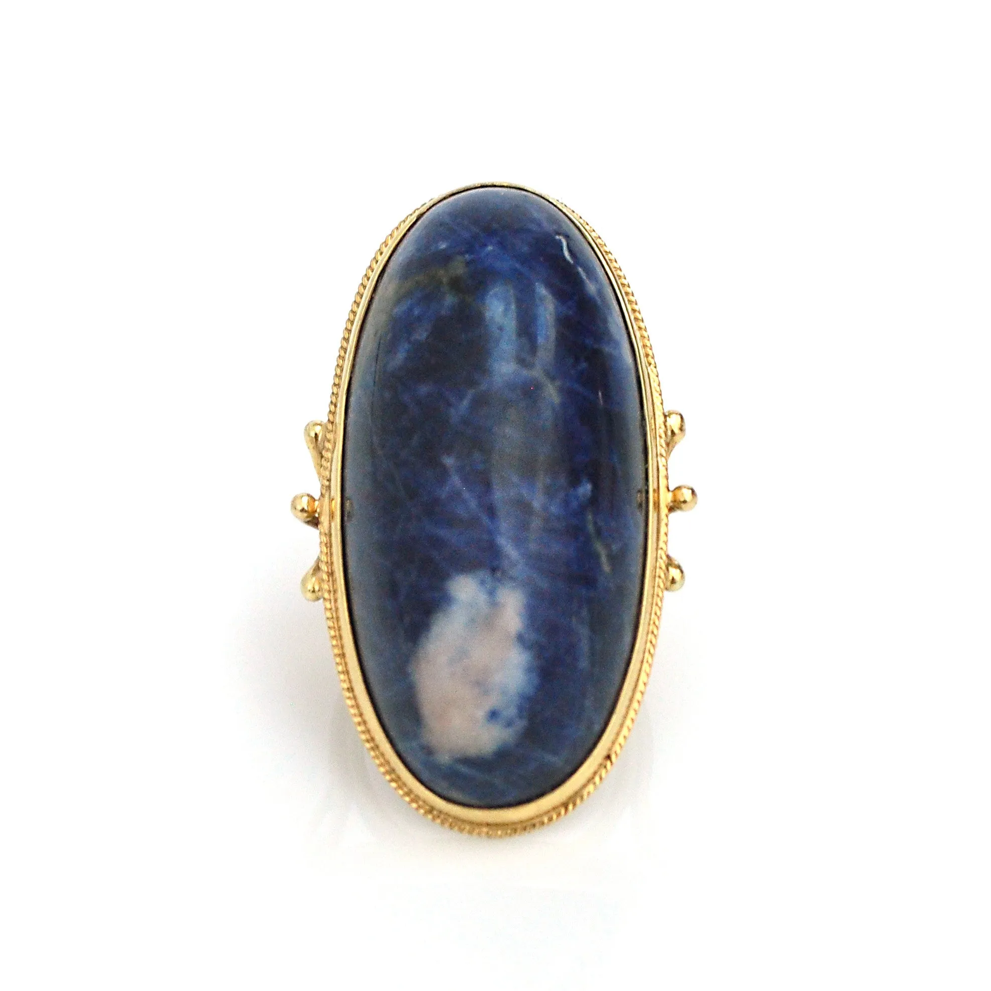 Massive 18k Sodalite Ring
