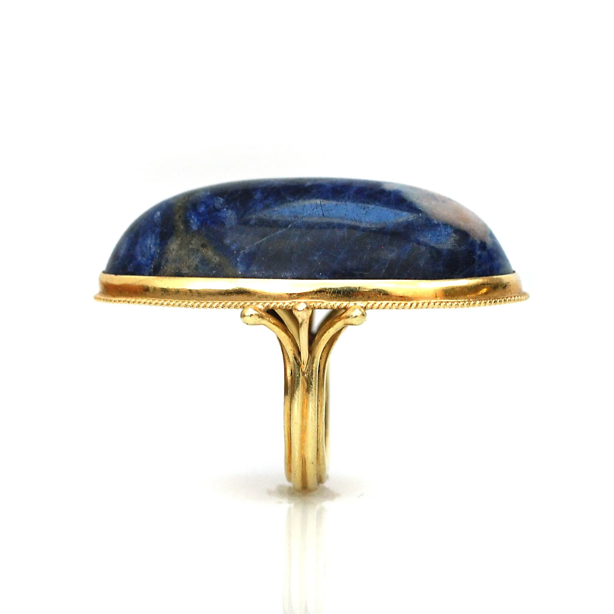 Massive 18k Sodalite Ring