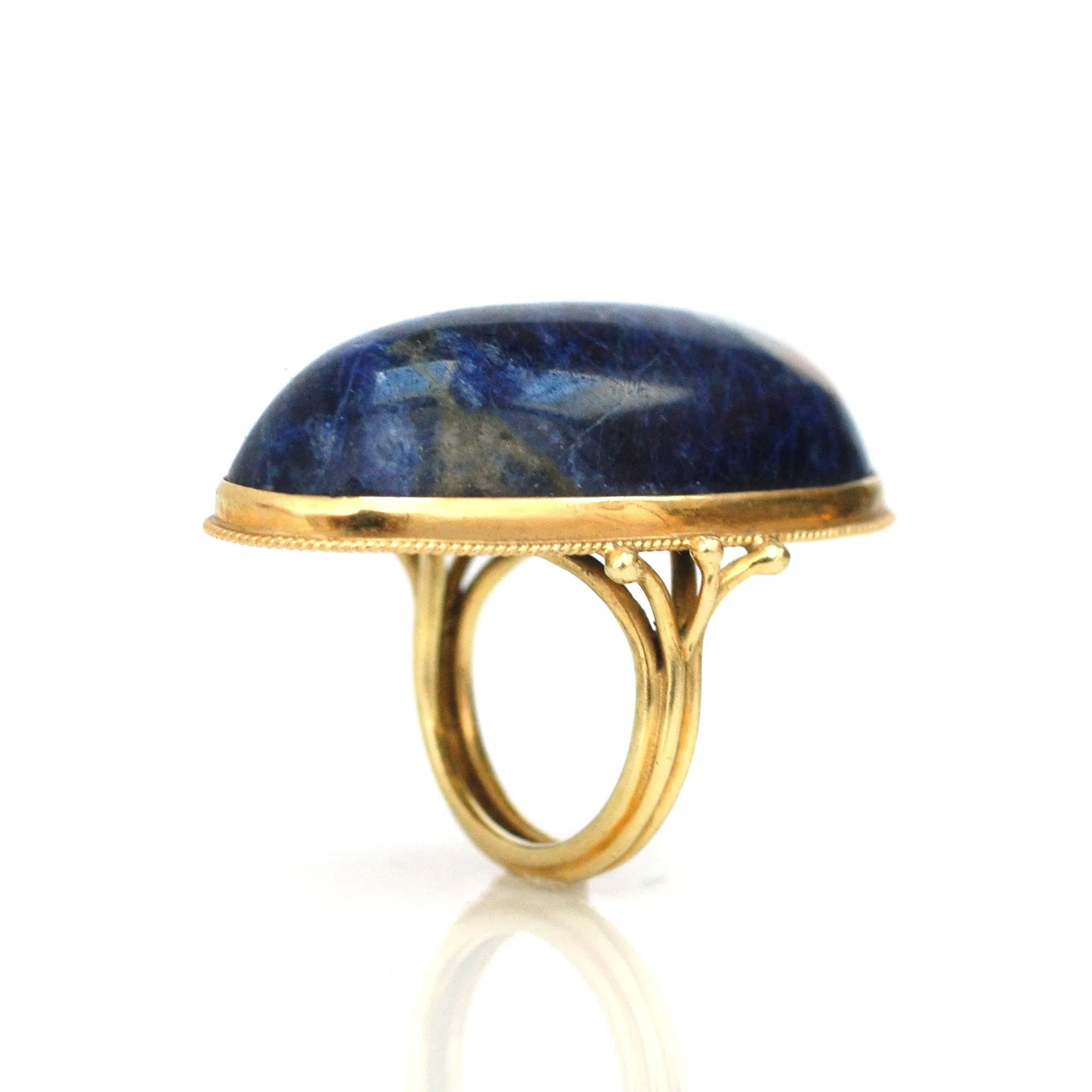 Massive 18k Sodalite Ring