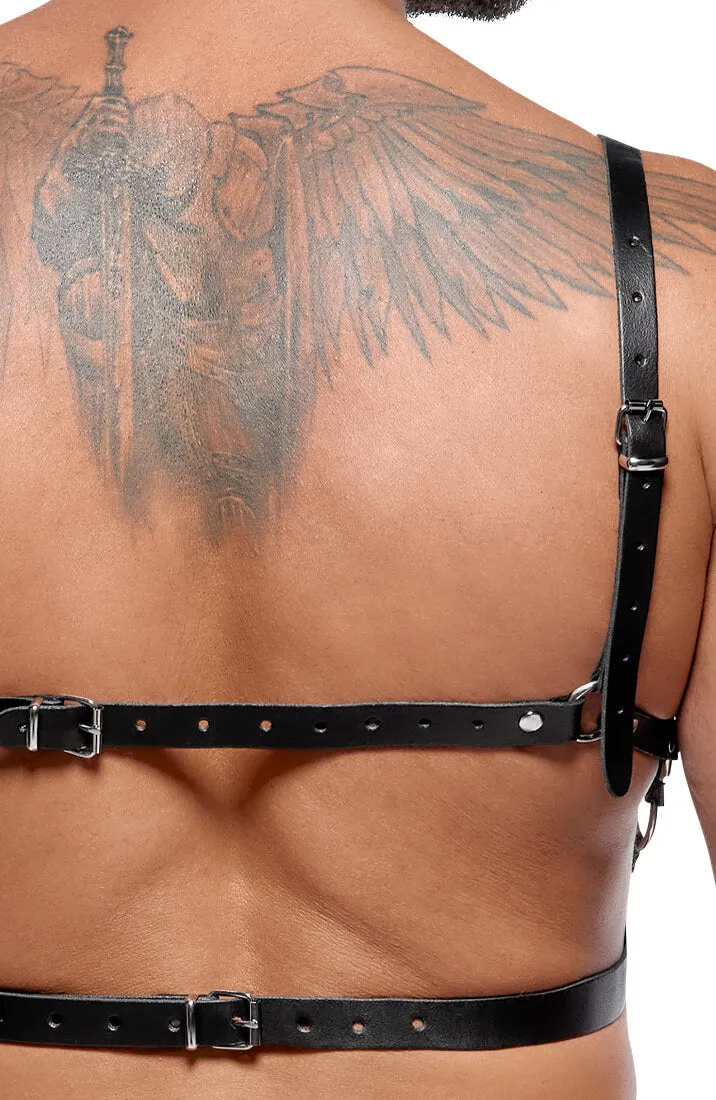 Men's leather harness set - Raw Power