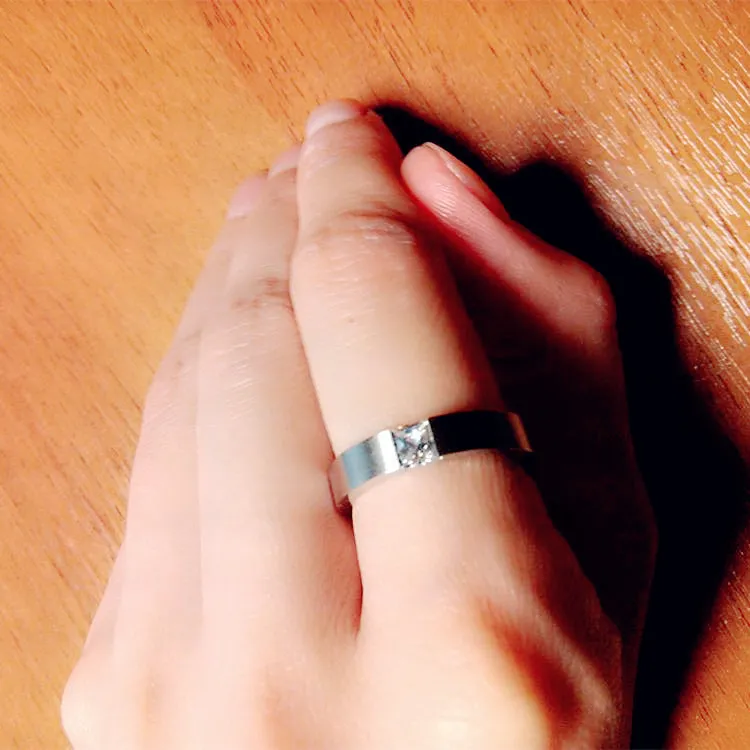 Mens Stainless Wedding Band Ring