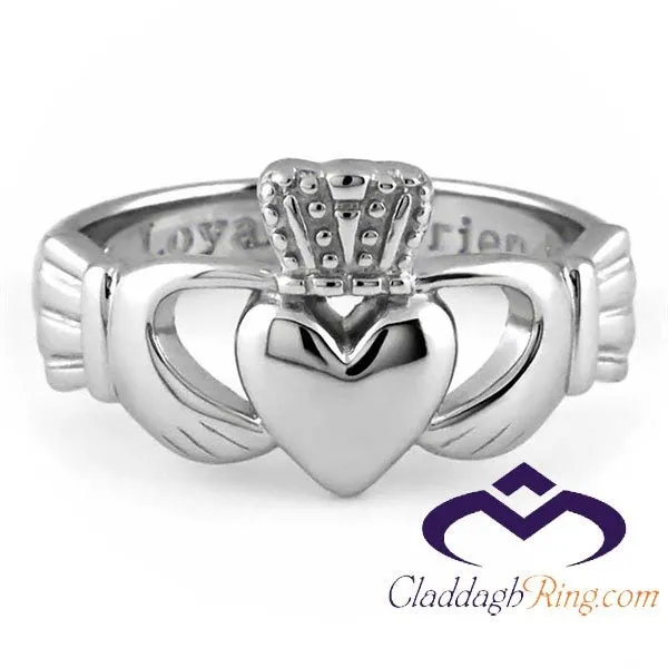 Men's Sterling Silver Claddagh Ring SMS-SG7