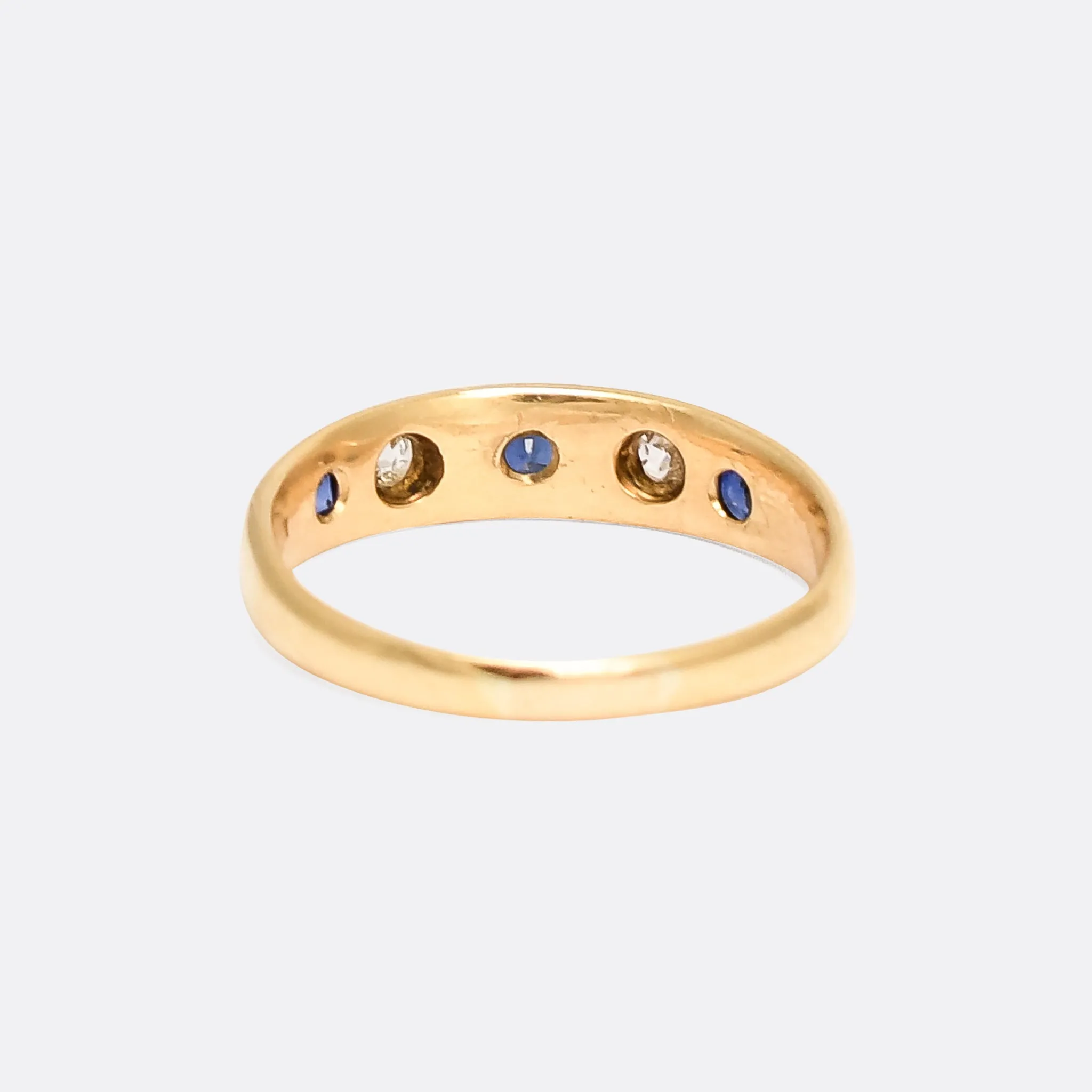 Mid Victorian Sapphire & Diamond Gypsy Band