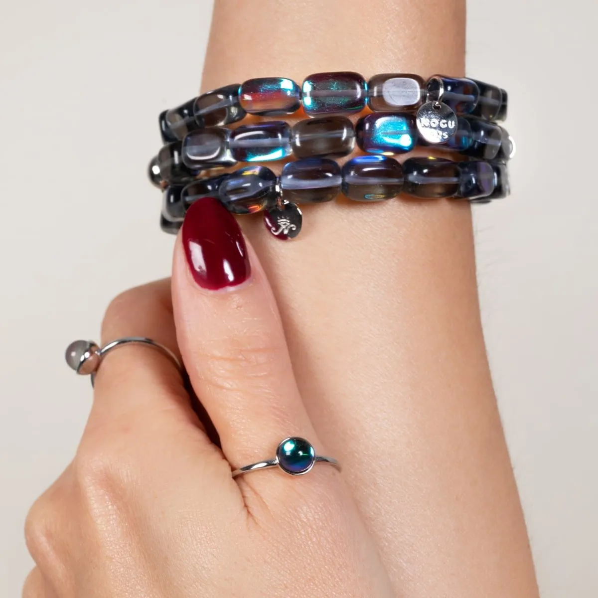 Milky Way | .925 Sterling Silver | Galaxy Glass Ring