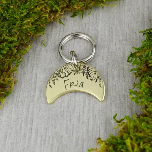 Monstera Moon Pet ID Tag