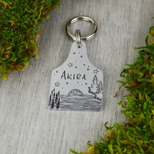 Moon Rise Pet ID Tag