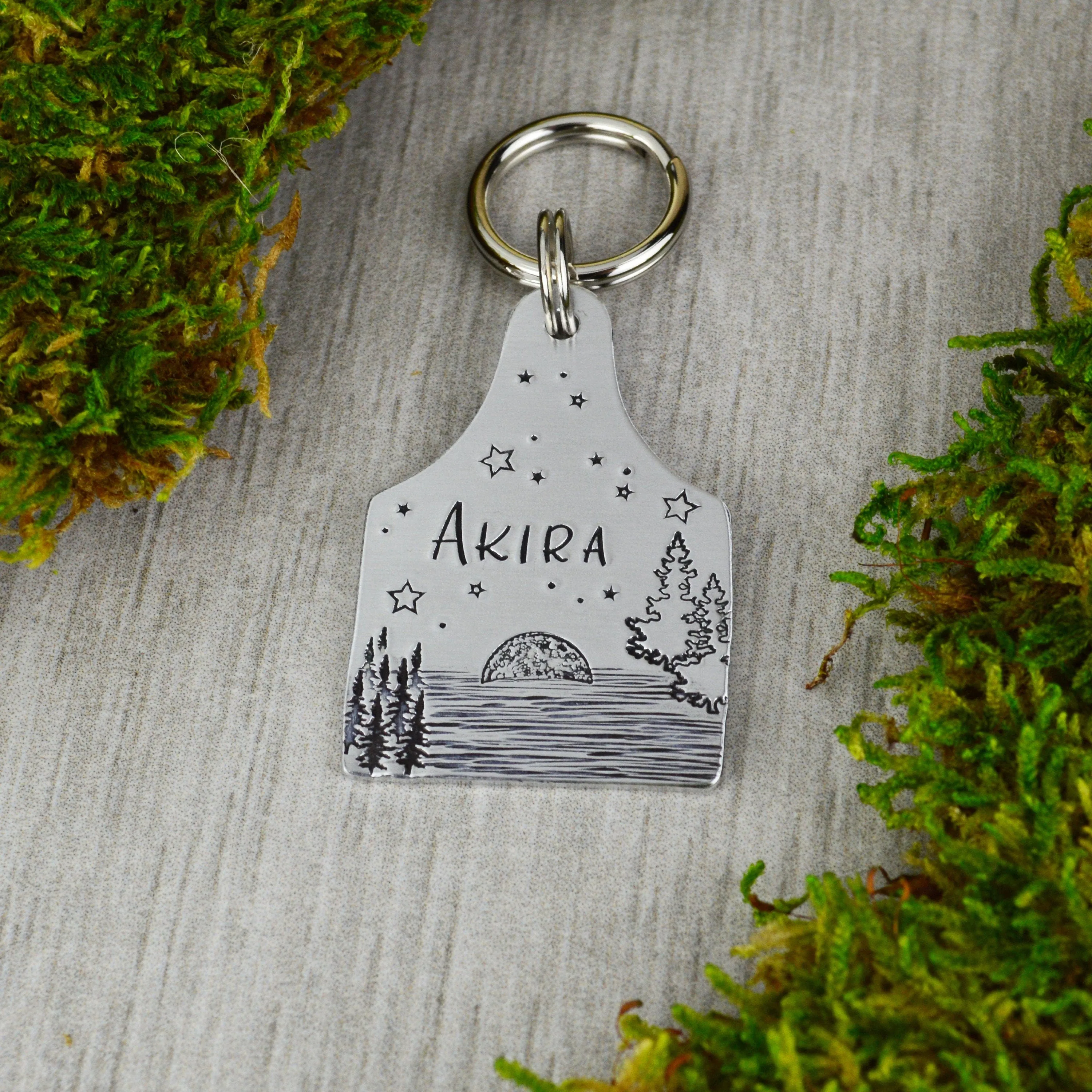 Moon Rise Pet ID Tag