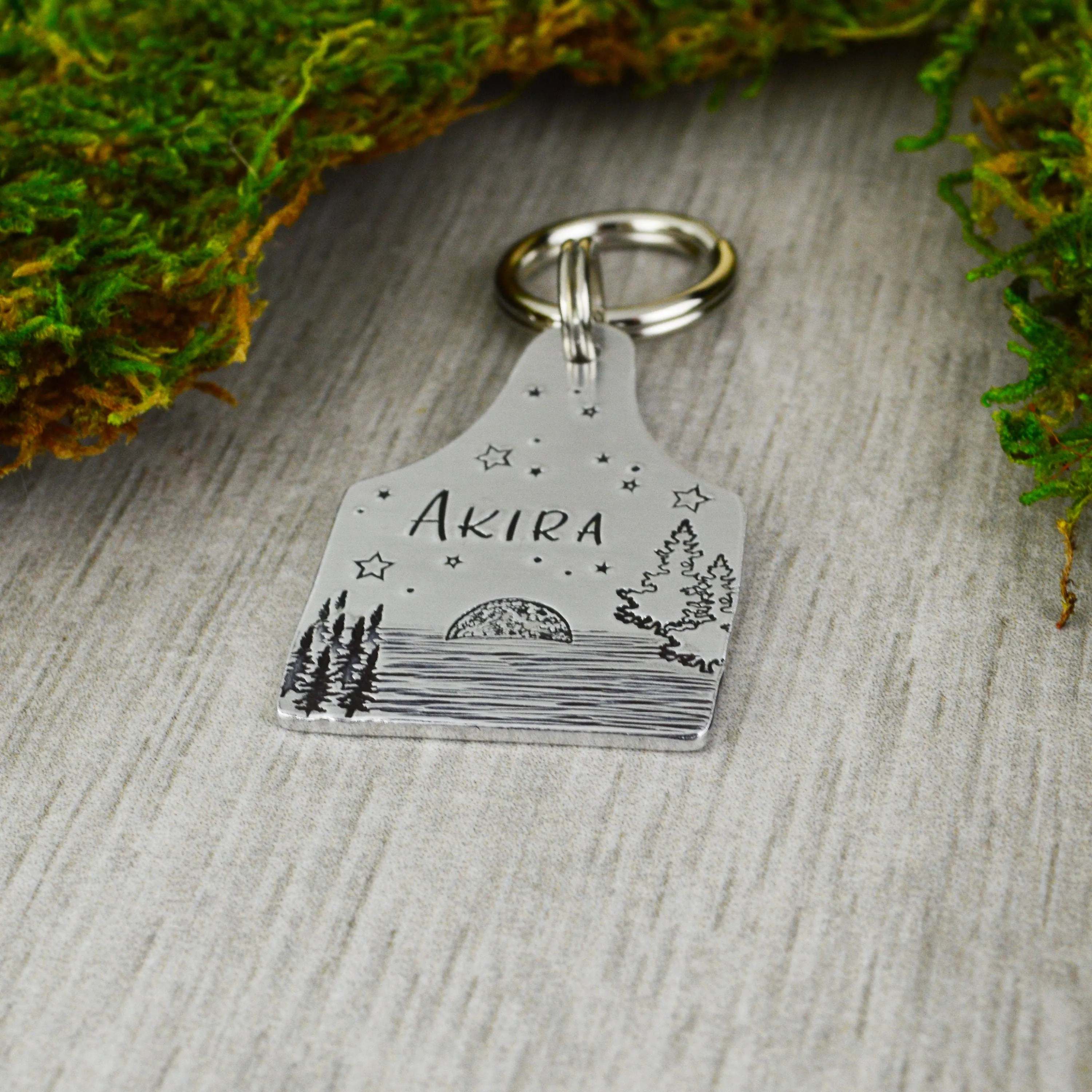 Moon Rise Pet ID Tag