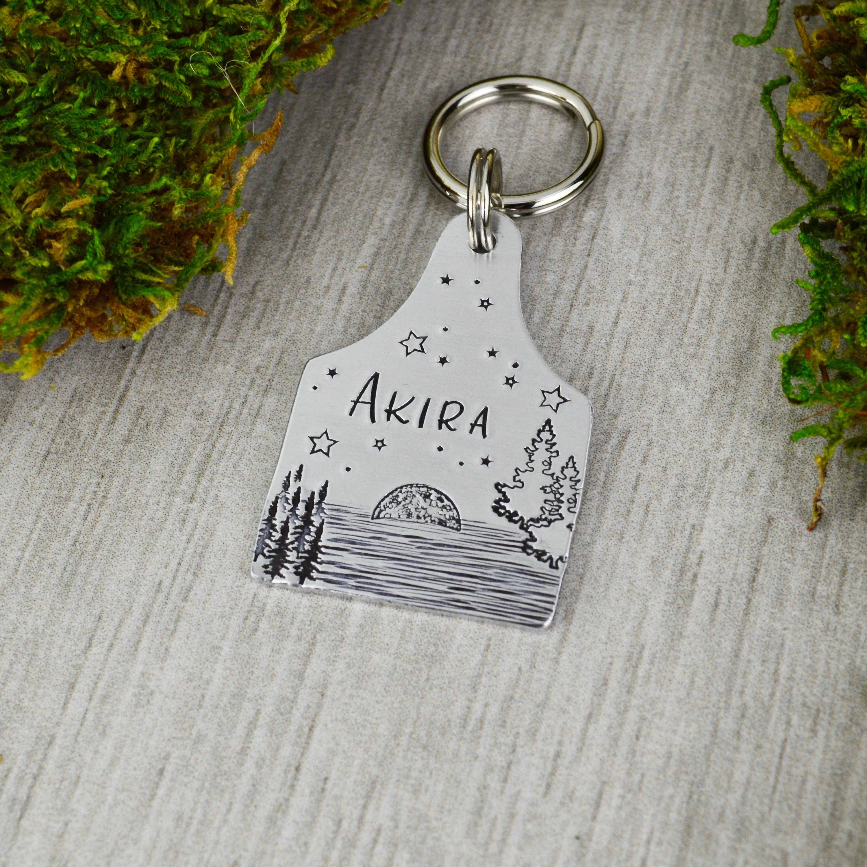 Moon Rise Pet ID Tag