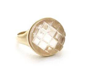 Mosaic Crystal Quartz Ring