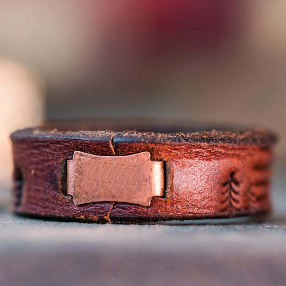 Mountains Leather Ring | Chicago Tan