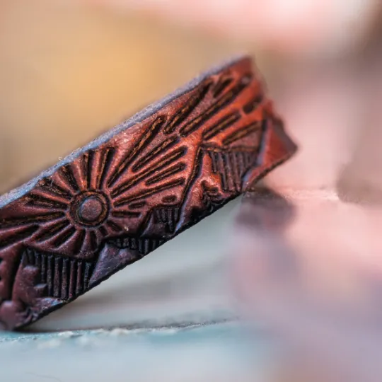 Mountains Leather Ring | Chicago Tan