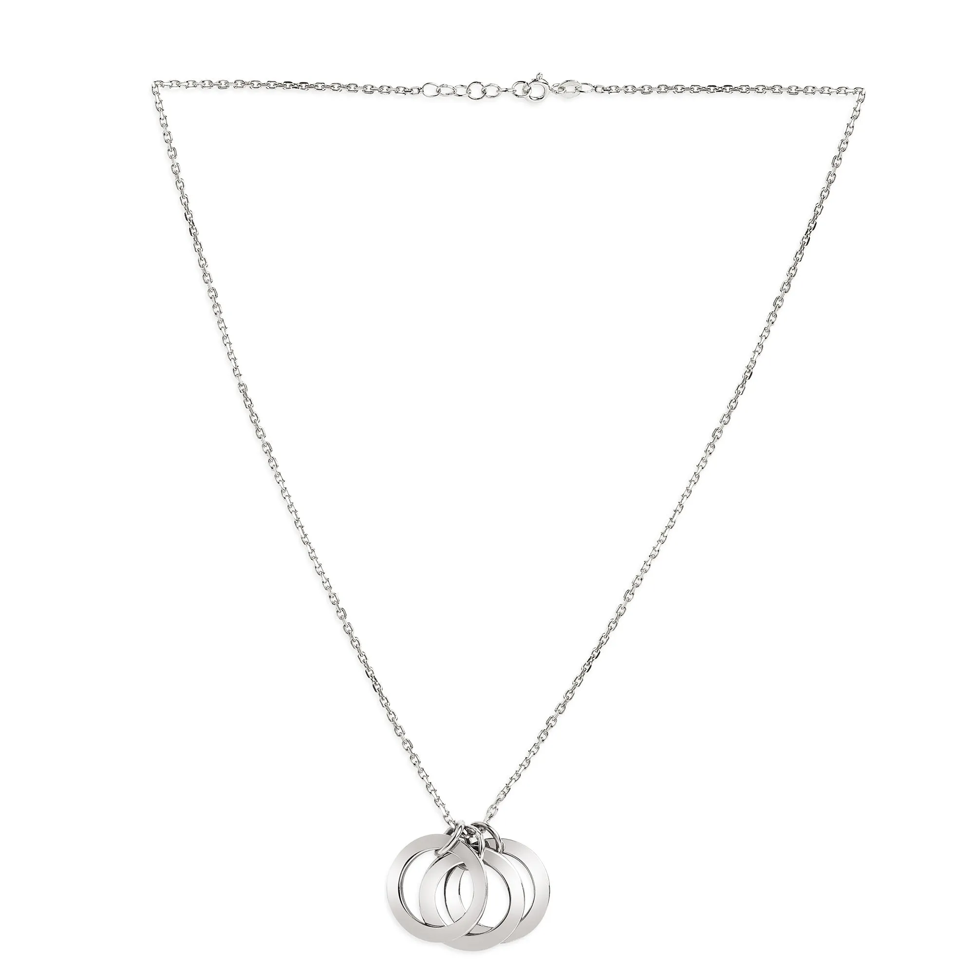 Mysha Personalized Triple Ring of Love Pendant