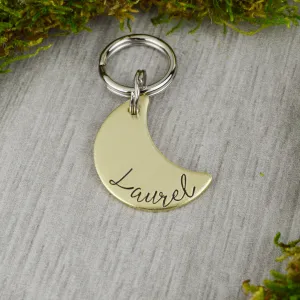 Name on the Moon Pet ID Tag