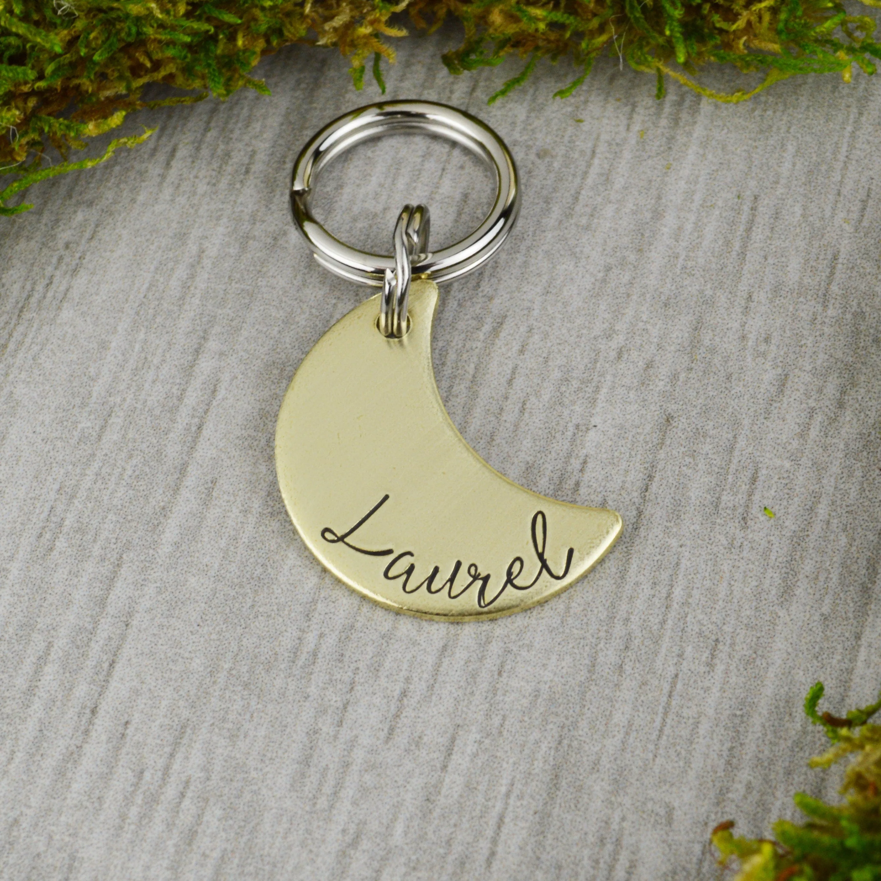 Name on the Moon Pet ID Tag