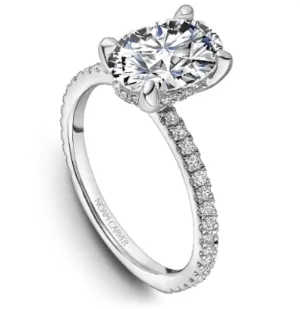 Noam Carver Bridal 14K White Gold Pavé Engagement Ring