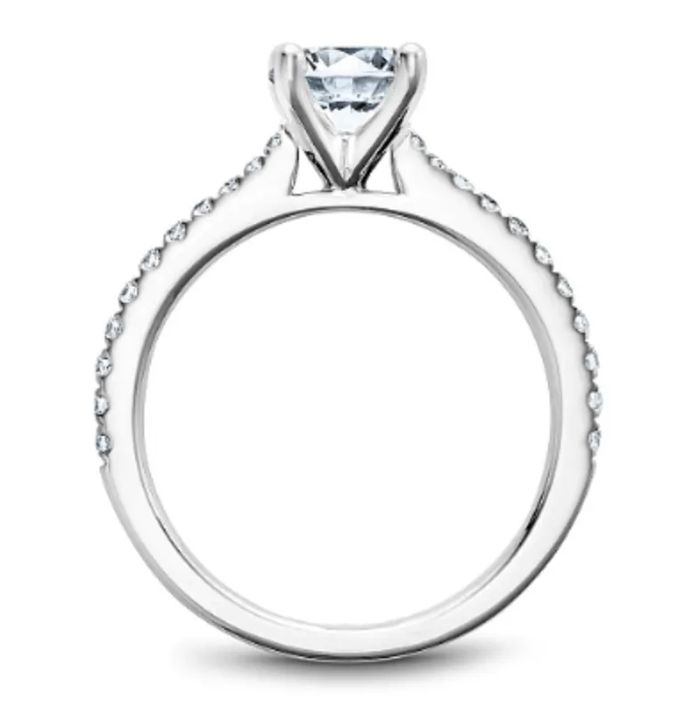 Noam Carver Bridal 14K White Gold Pavé Engagement Ring