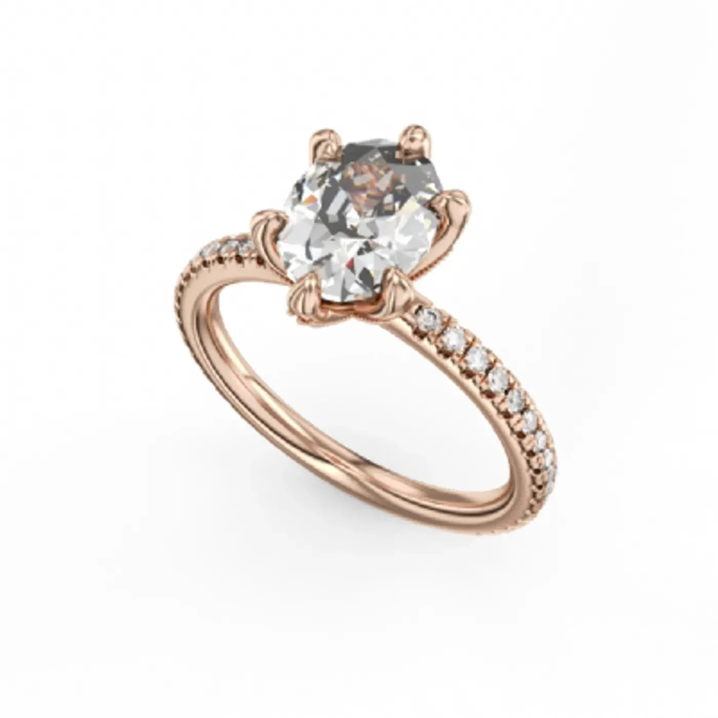 Noam Carver Six Prong Crown Style Diamond Engagement Ring