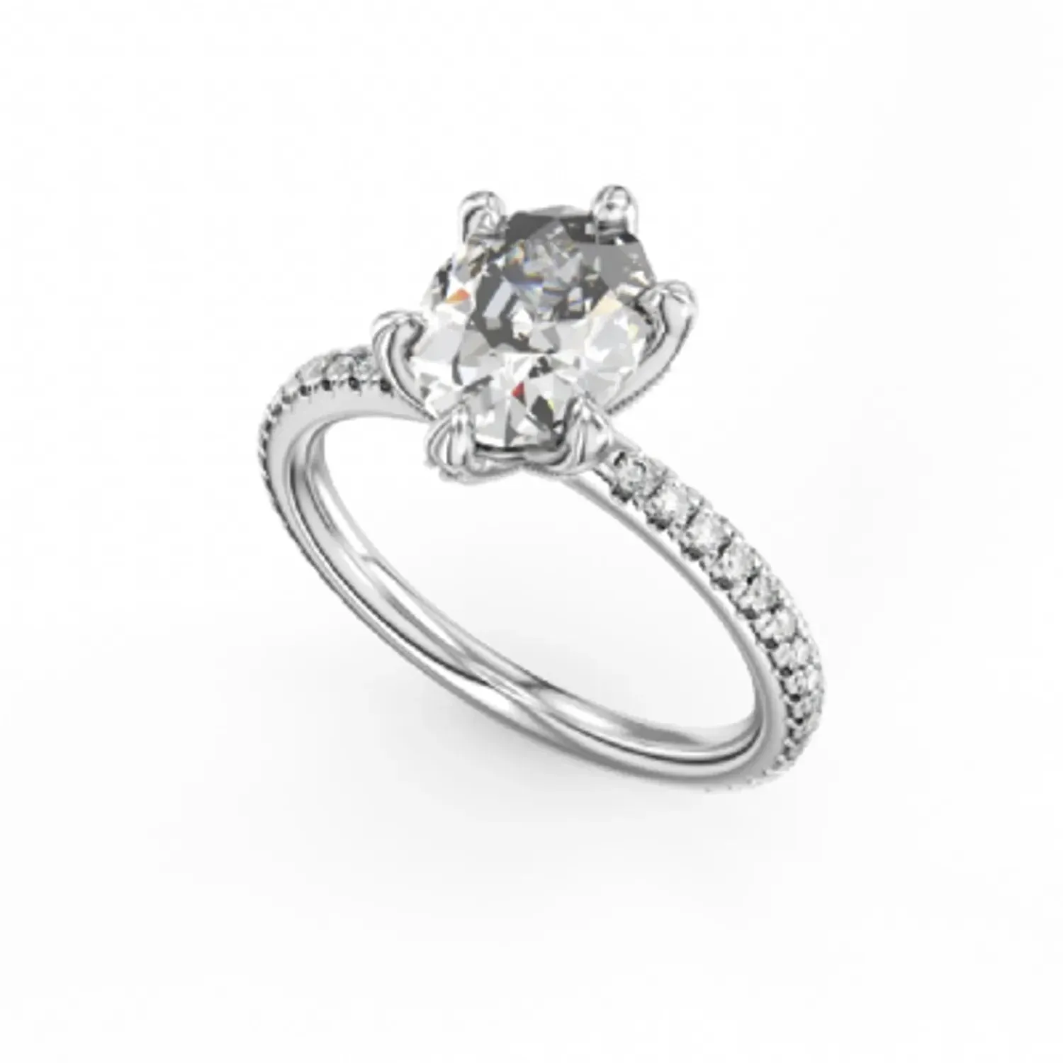 Noam Carver Six Prong Crown Style Diamond Engagement Ring