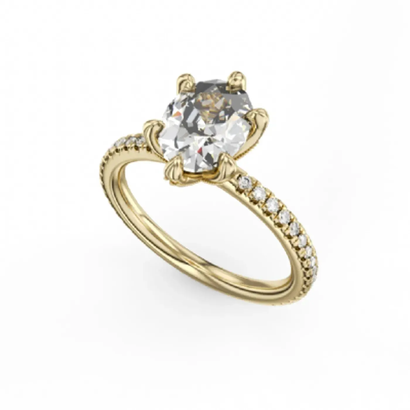 Noam Carver Six Prong Crown Style Diamond Engagement Ring