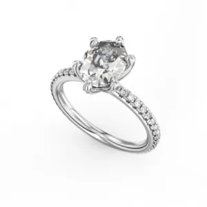 Noam Carver Six Prong Crown Style Diamond Engagement Ring