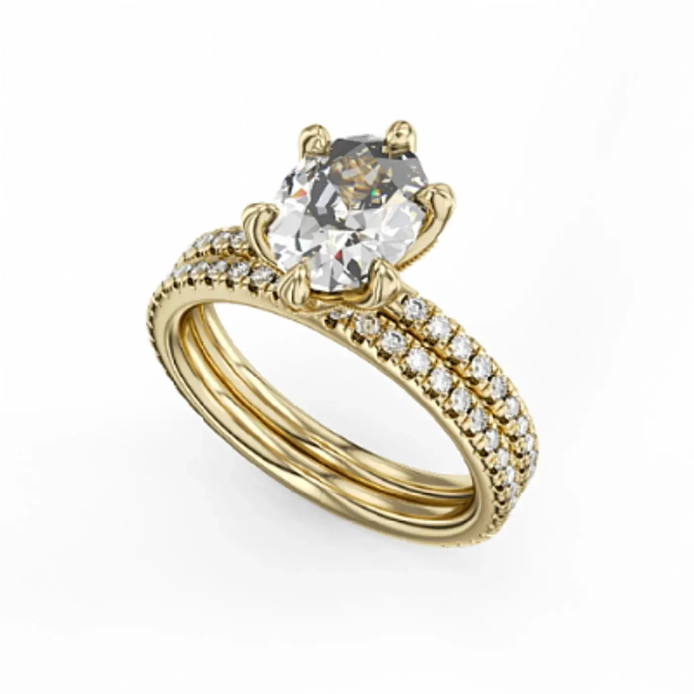 Noam Carver Six Prong Crown Style Diamond Engagement Ring