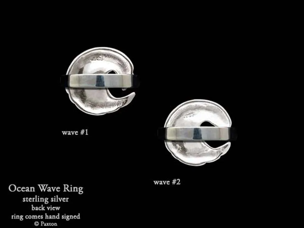 Ocean Wave Ring Sterling Silver