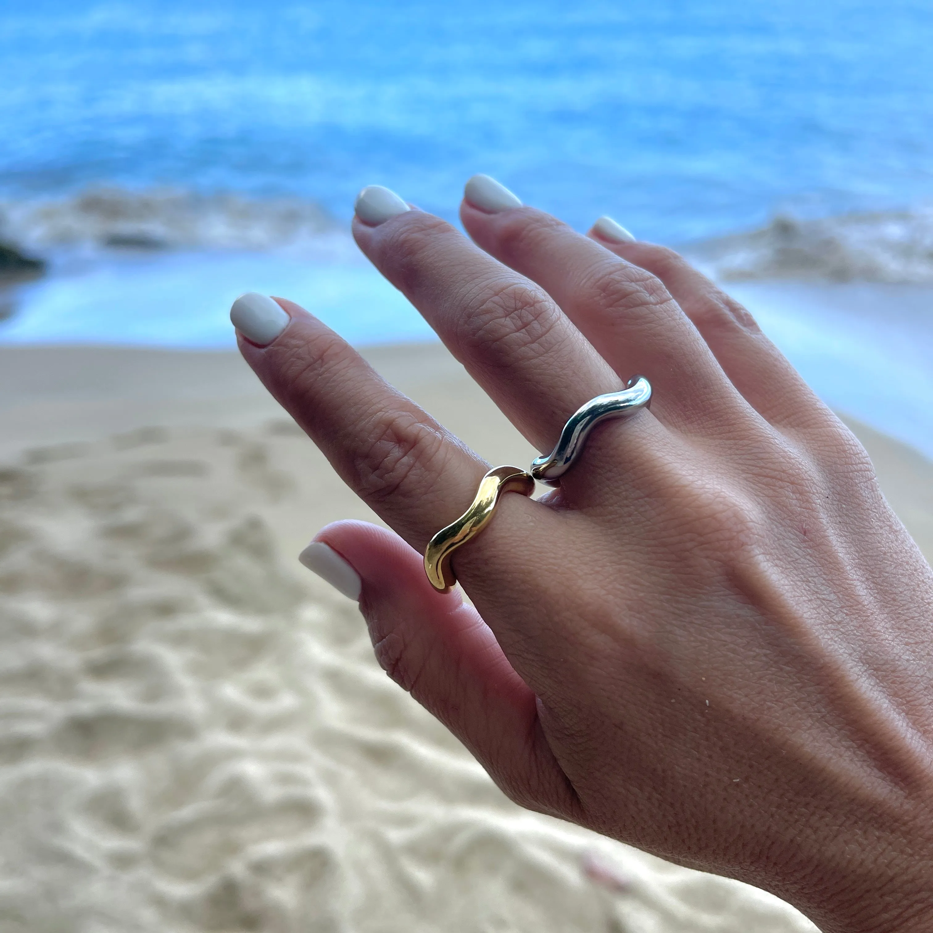 Olas Plateadas Ring