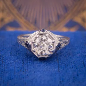 Old European Cut 1.56ct Diamond Ring c1920