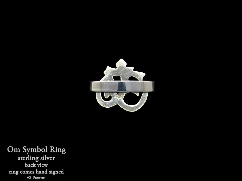 OM Symbol Ring Sterling Silver