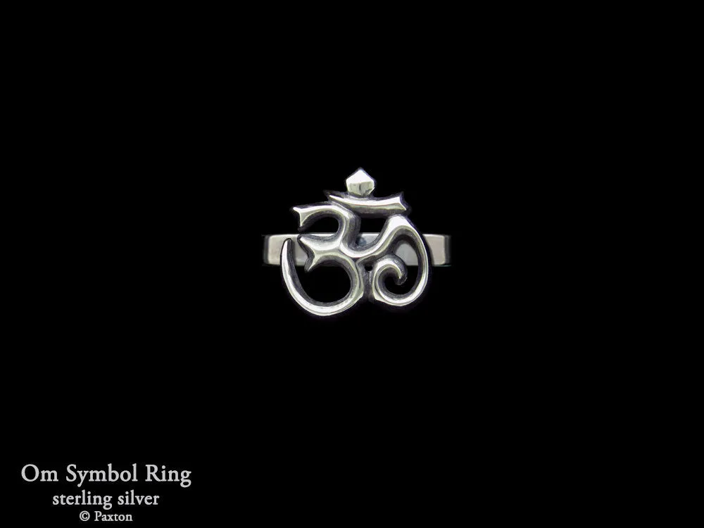 OM Symbol Ring Sterling Silver