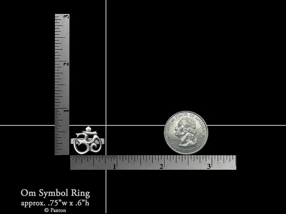 OM Symbol Ring Sterling Silver