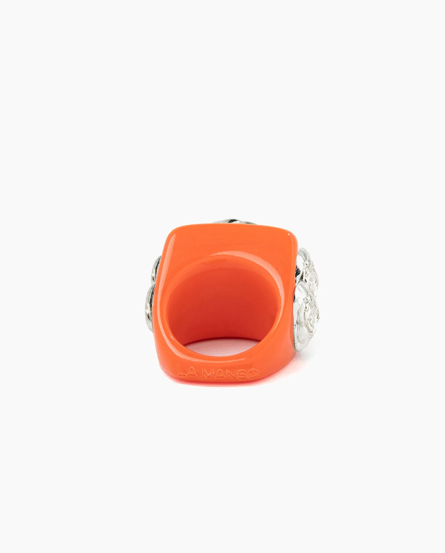 Orange on Silver Rosetón