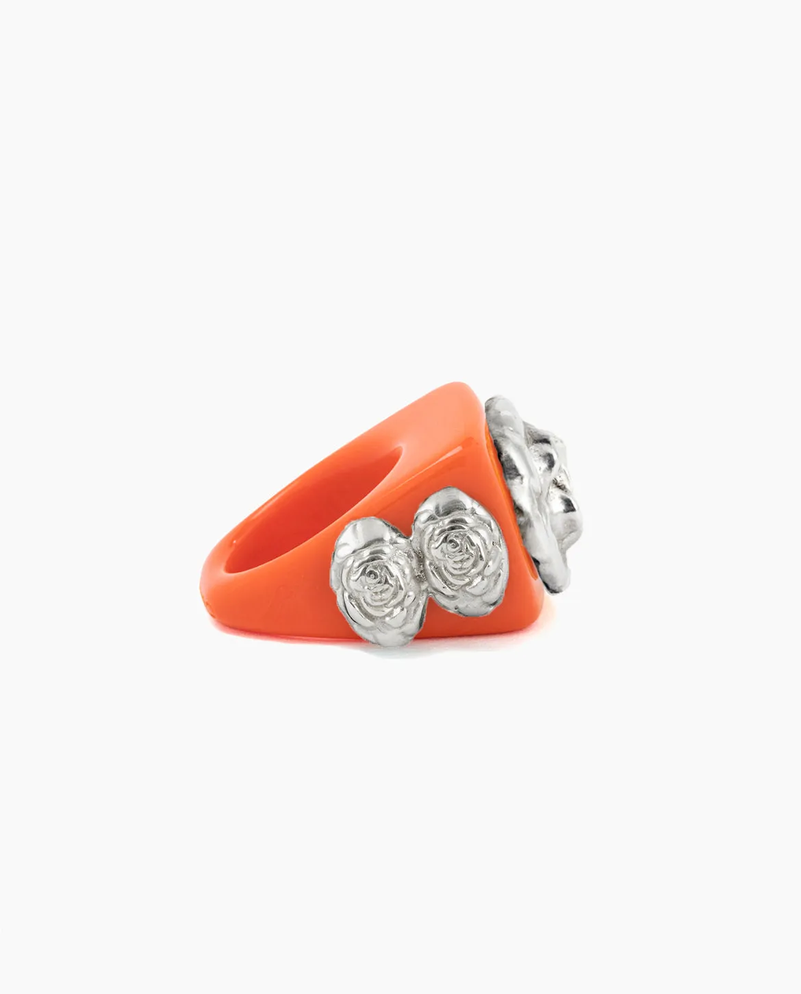 Orange on Silver Rosetón