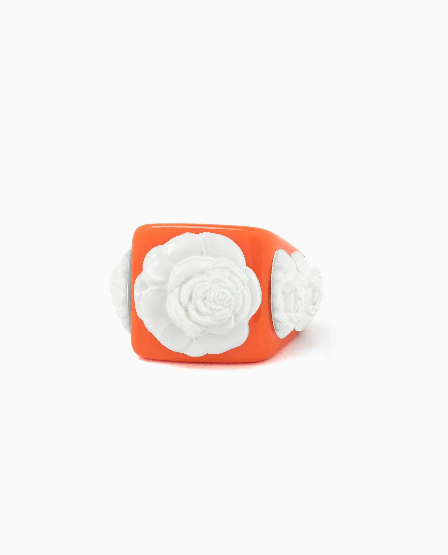 Orange on White Rosetón
