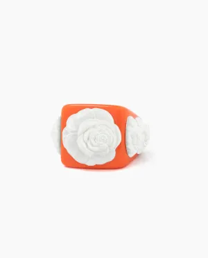 Orange on White Rosetón