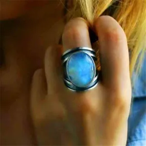 Oval Moonstone Ring