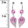 Owl Best Friends Belly Ring Set