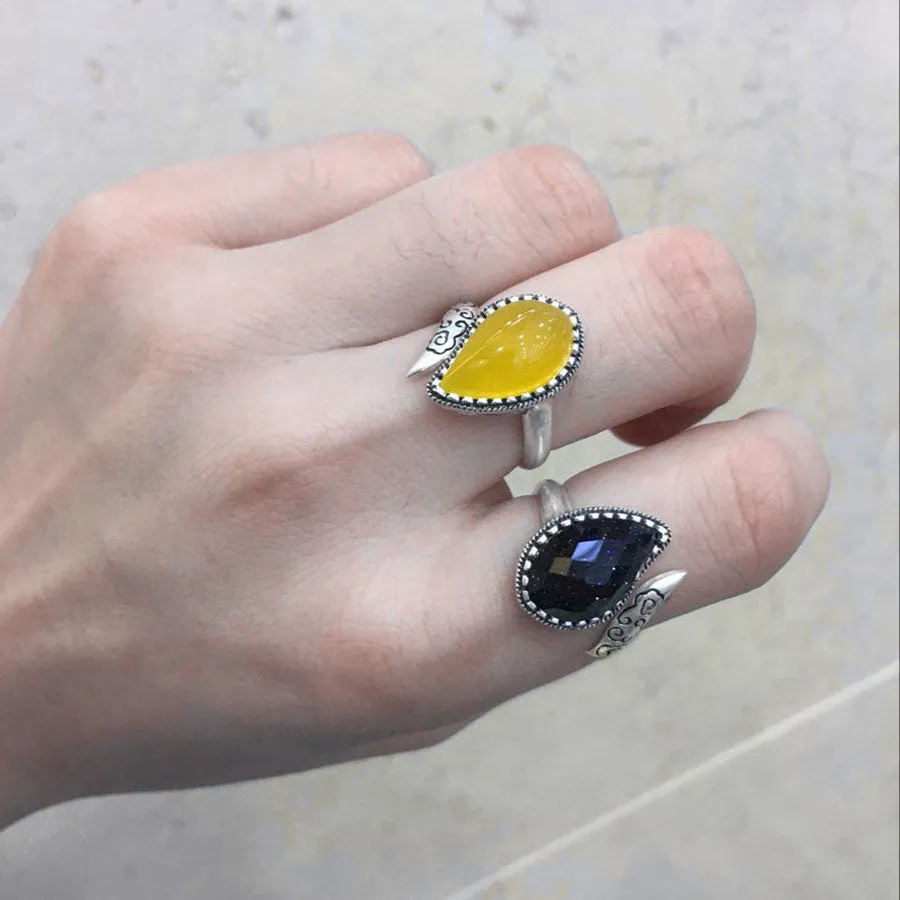 Paisley Wrap Ring - 925 Silver