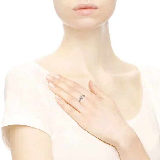 Pandora Two Sparkling Hearts Ring