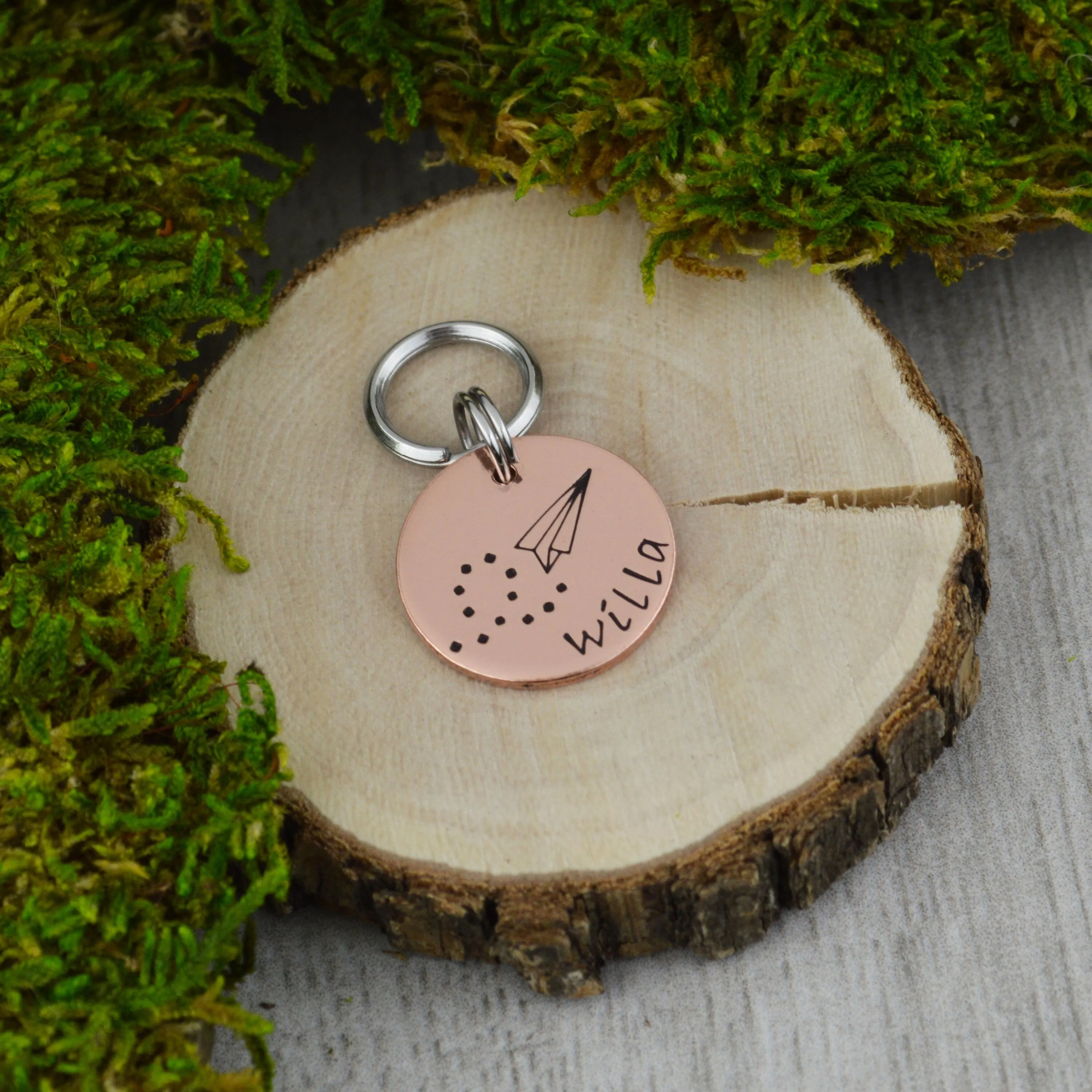 Paper Planes Mini Pet ID Tag