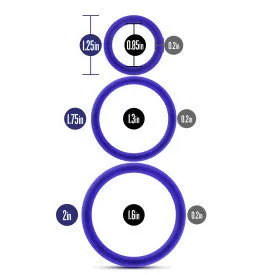 Performance - Vs4 Pure Premium Silicone Ring Set - Indigo